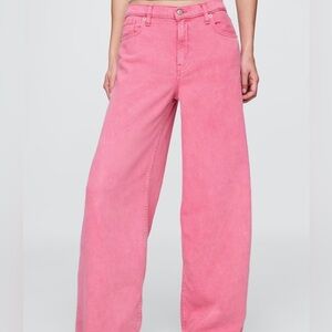 GAP Pink Baggy Mid Rise Jeans | UltaSoft Denim 26 2R EUC